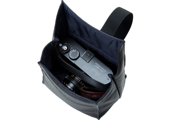 ARTISAN&ARTIST Bolsa Dobrável de Couro ACAM-77 - Preto