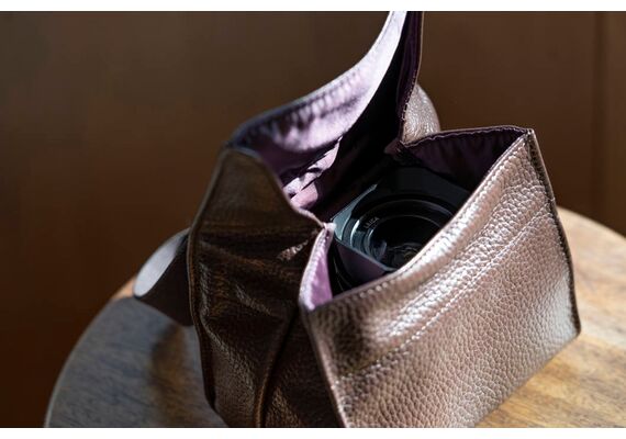 ARTISAN&ARTIST Bolsa Dobrável de Couro ACAM-77 - Preto