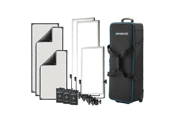WESTCOTT Kit Painel LED Flexível Flex Cine Peter Hurley Bi-Color