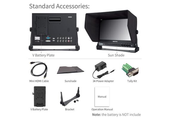 SEETEC Monitor P133-9HSD 13.3" SDI 4K HDMI