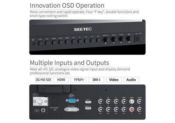 SEETEC Monitor P133-9HSD 13.3" SDI 4K HDMI