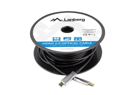 LANBERG Cabo HDMI Fibra Ótica Macho/Macho 2.0 4K - 50m