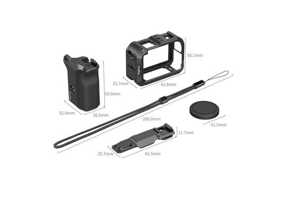 SMALLRIG 6037 Kit Básico Cage + Punho para DJI Osmo Action 6