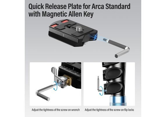 SIRUI Kit Arca Quick Release Plate para Tripés QC-55