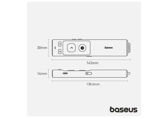 BASEUS Comando com Ponteiro Laser Wireless
