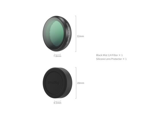 SMALLRIG 5863 Filtro Black Mist 1/4 para Insta360 GO Ultra