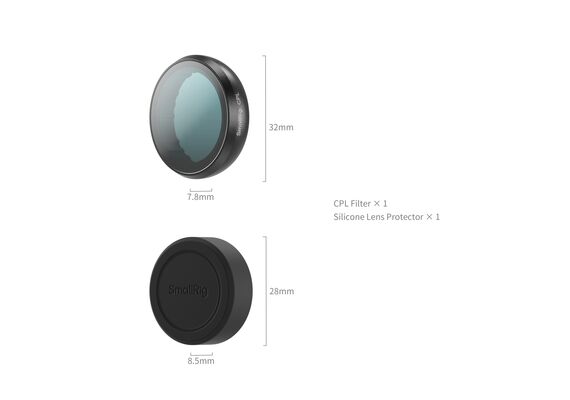 SMALLRIG 6087 Filtro CPL para Insta360 GO Ultra
