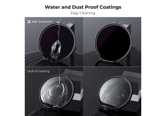 K&F CONCEPT Filtro solar Nano-X Series ND100000 - 52mmK&F CONCEPT Filtro solar Nano-X Series ND100000 - 52mm