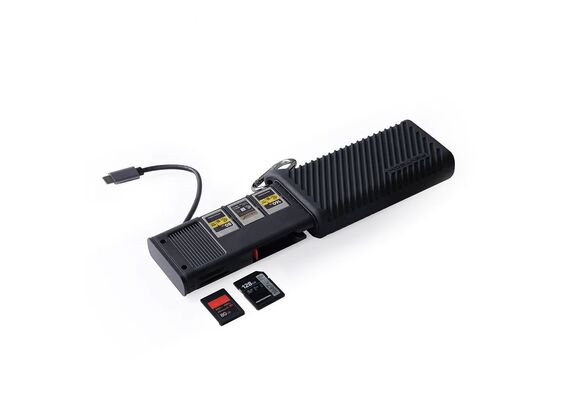 PGYTECH Estojo/Leitor de Cartões CFExpressA/SD CreateMate - Preto