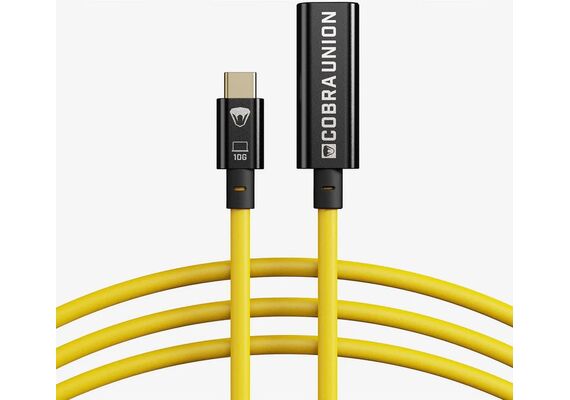 ​COBRA UNION Cabo Extensão USB-C 10Gbps Amarelo - 10m