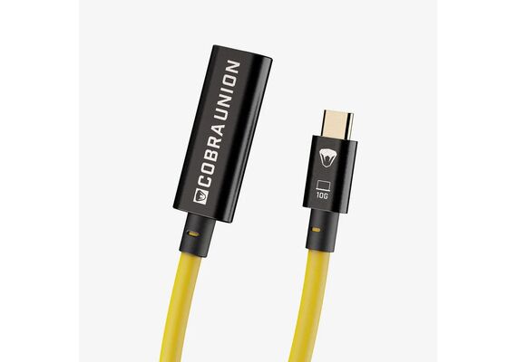 ​COBRA UNION Cabo Extensão USB-C 10Gbps Amarelo - 10m