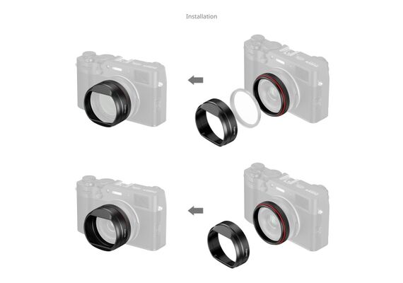 SMALLRIG 5848 Pára-sol para Fujifilm X100V / X100VI - Preto