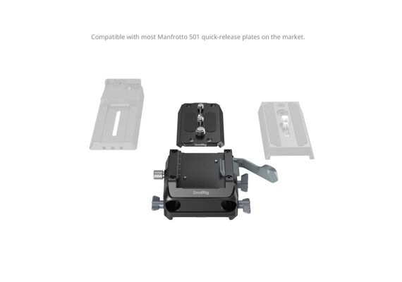 SMALLRIG 5366 Kit Base com Sapata com Suporte de Tubos Duplo 15mm