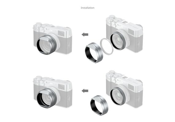 SMALLRIG 5859 Pára-sol para Fujifilm X100V / X100VI - Prata