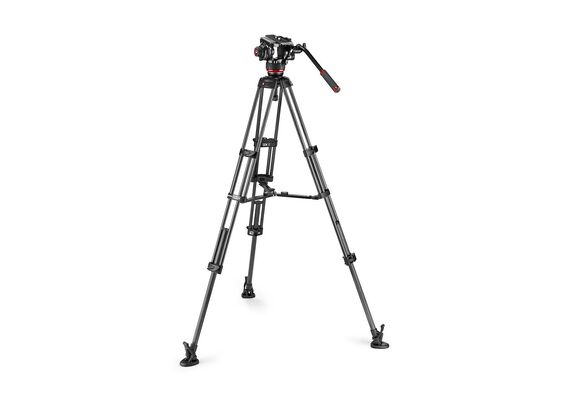 MANFROTTO Cabeça Esférica 504X com Tripé Duplo de Carbono e Estabilizador Central
