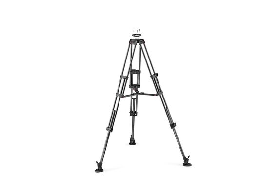 MANFROTTO Cabeça Esférica 504X com Tripé Duplo de Carbono e Estabilizador Central