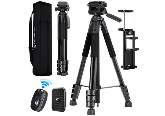 K&F CONCEPT Tripé S254A3 com Cabeça de Bola BV01