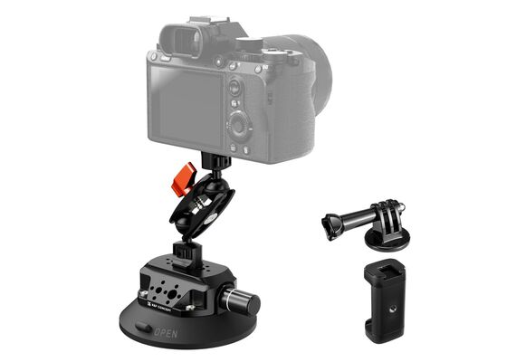 K&F CONCEPT Braço mágico com Ventosa para Action Cams