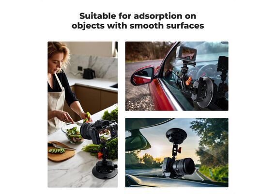 K&F CONCEPT Braço mágico com Ventosa para Action Cams