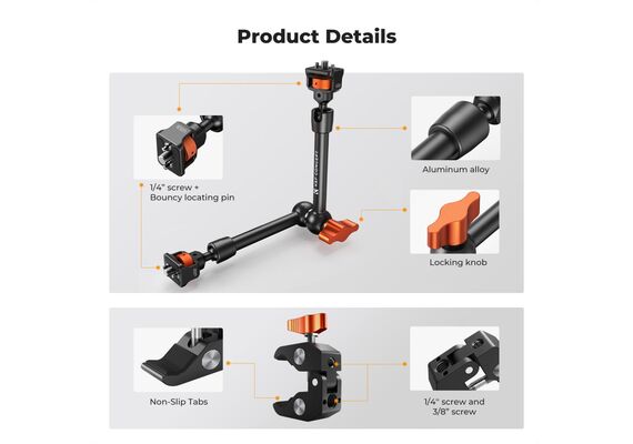 K&F CONCEPT Braço Mágico MS33
