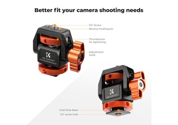 K&F CONCEPT Suporte de Monitor para Sapata