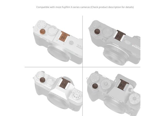 SMALLRIG 6240 Kit Tampa Hot Shoe e Botão de Obturador Fujifilm - Walnut