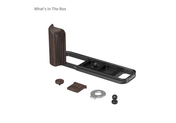 SMALLRIG 6237 L-Bracket com Punho de Madeira para Fujifilm X-E5 - Ebony/Preto