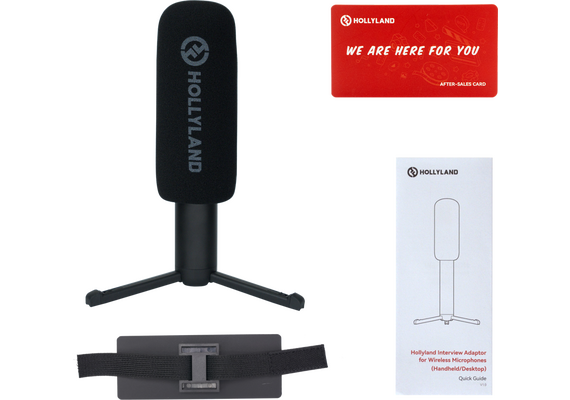 HOLLYLAND Interview Adapter 2 em 1 para Microfones Wireless Handheld e Desktop