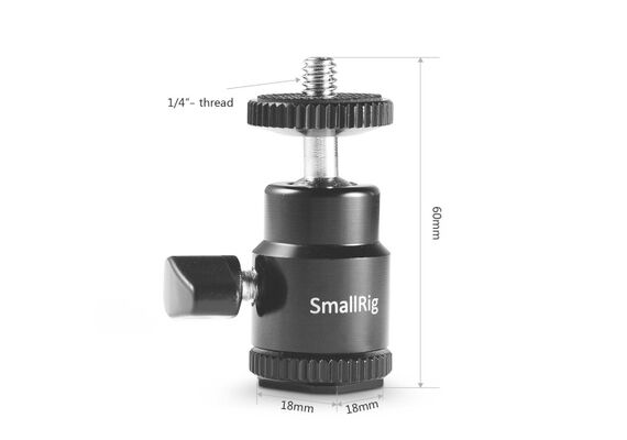 SMALLRIG 761 Braço Mágico com Cabeça de Bola 1/4" Extra