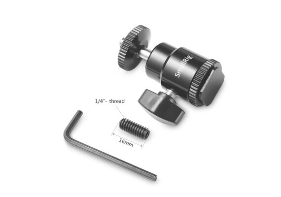 SMALLRIG 761 Braço Mágico com Cabeça de Bola 1/4" Extra