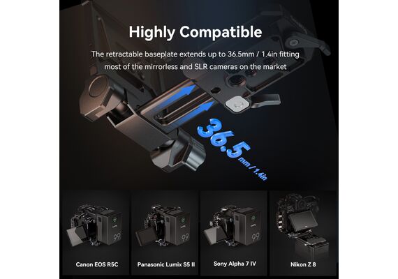 SMALLRIG 4064B Sistema de Montagem de Baterias V-Mount