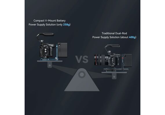 SMALLRIG 4064B Sistema de Montagem de Baterias V-Mount