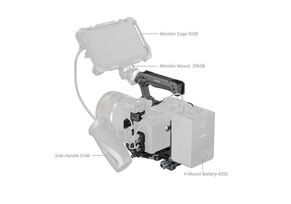 SMALLRIG 6381 Kit V-Mount Cage HawkLock Quick-Release Canon EOS R6 V