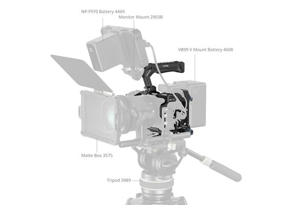 SMALLRIG 6381 Kit V-Mount Cage HawkLock Quick-Release Canon EOS R6 V