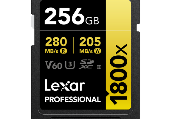 Professional GOLD Series SDXC 1800x 280MB/s Classe 10 U3 UHS-II - 256GB