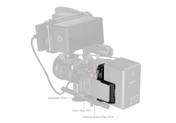 SMALLRIG 5228 Placa de montagem de bateria V-Mount