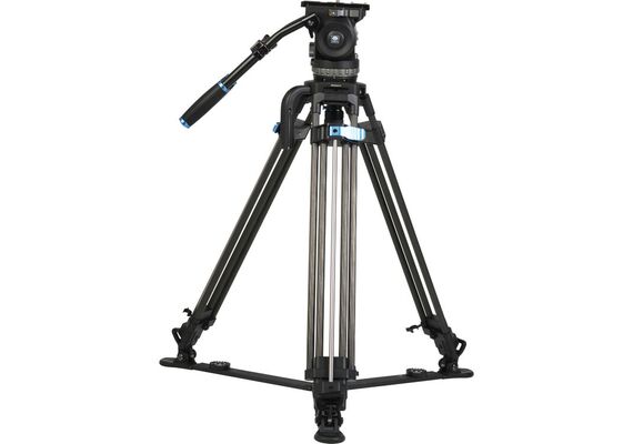 SIRUI Tripé de Vídeo de Carbono SQ100 com Cabeça de Vídeo VHS18 e Módulo de Nível Médio SV-FM