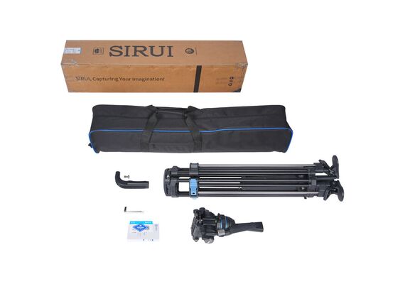 SIRUI Tripé de Alumínio SQ75A com Cabeça Fluida S5-X