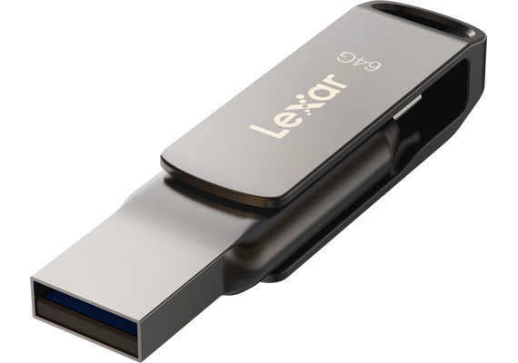 LEXAR Pen Jumpdrive D400 OTG Dual USB-A/USB-C 3.1 130MB/s - 64GB
