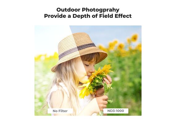 K&F CONCEPT Filtro Densidade Variável ND3-ND1000 NANO-D Series – 82mm