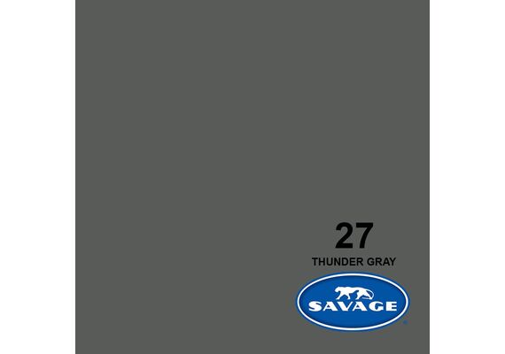 SAVAGE Fundo de Papel Thunder Gray #27 - 2.72x11m