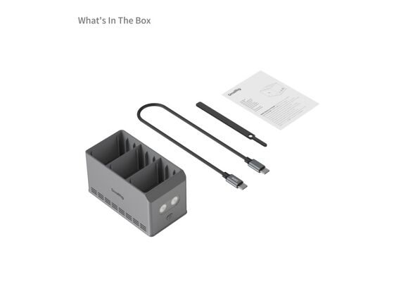 SMALLRIG 6502 Hub de Carregamento para Baterias DJI Mini 3/4/5 Pro 100W