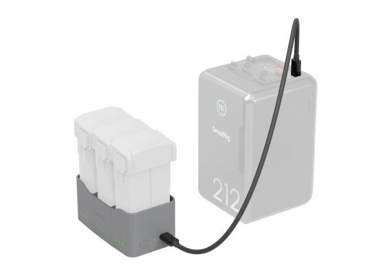 SMALLRIG 6501 Hub de Carregamento para Baterias DJI Mini 3/4/5 Pro 65W