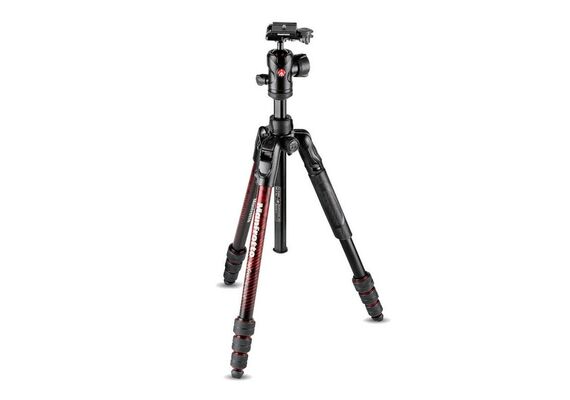 MANFROTTO Tripé de Alúminio BEFREE Advanced TwistLock com Cabeça de Bola - Vermelho