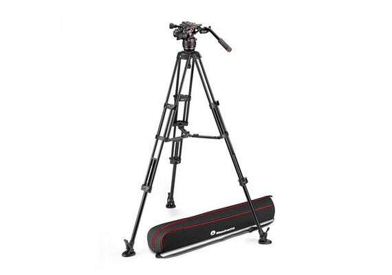 MANFROTTO MVK608TWINMA Tripé de Video Alúminio MVTTWINMA + Cabeça de Video MVH608AH NitroTech 608