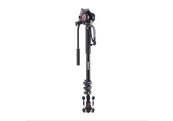 MANFROTTO Monopé MVMXPRO500 com Cabeça de Video Fluida MVH500AH e Base