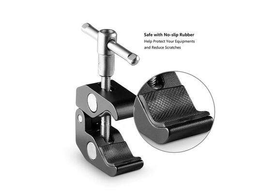 SMALLRIG Garra 2058 para Tubos de 12mm até 55mm com rosca 1/4" e 3/8" (2 unidades)