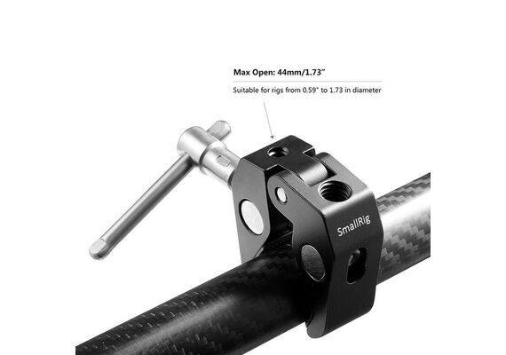 SMALLRIG Garra 2058 para Tubos de 12mm até 55mm com rosca 1/4" e 3/8" (2 unidades)