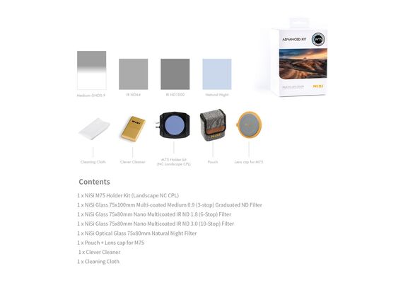 NISI M75 75mm Advanced Kit com Enhanced Landscape CPL