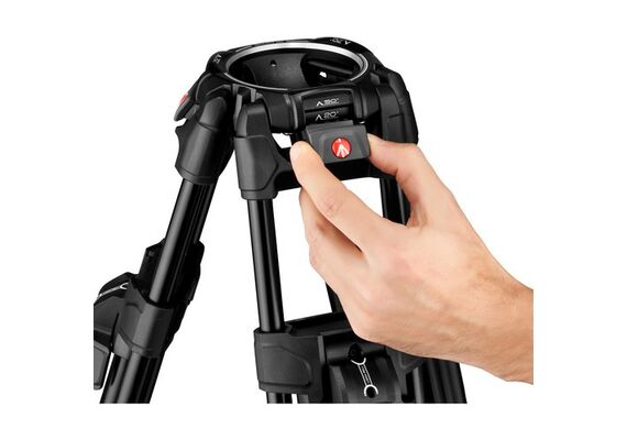 MANFROTTO Tripé de Alumínio 645 Fast Twin Leg + Cabeça de Video Fluída Nitrotech 608